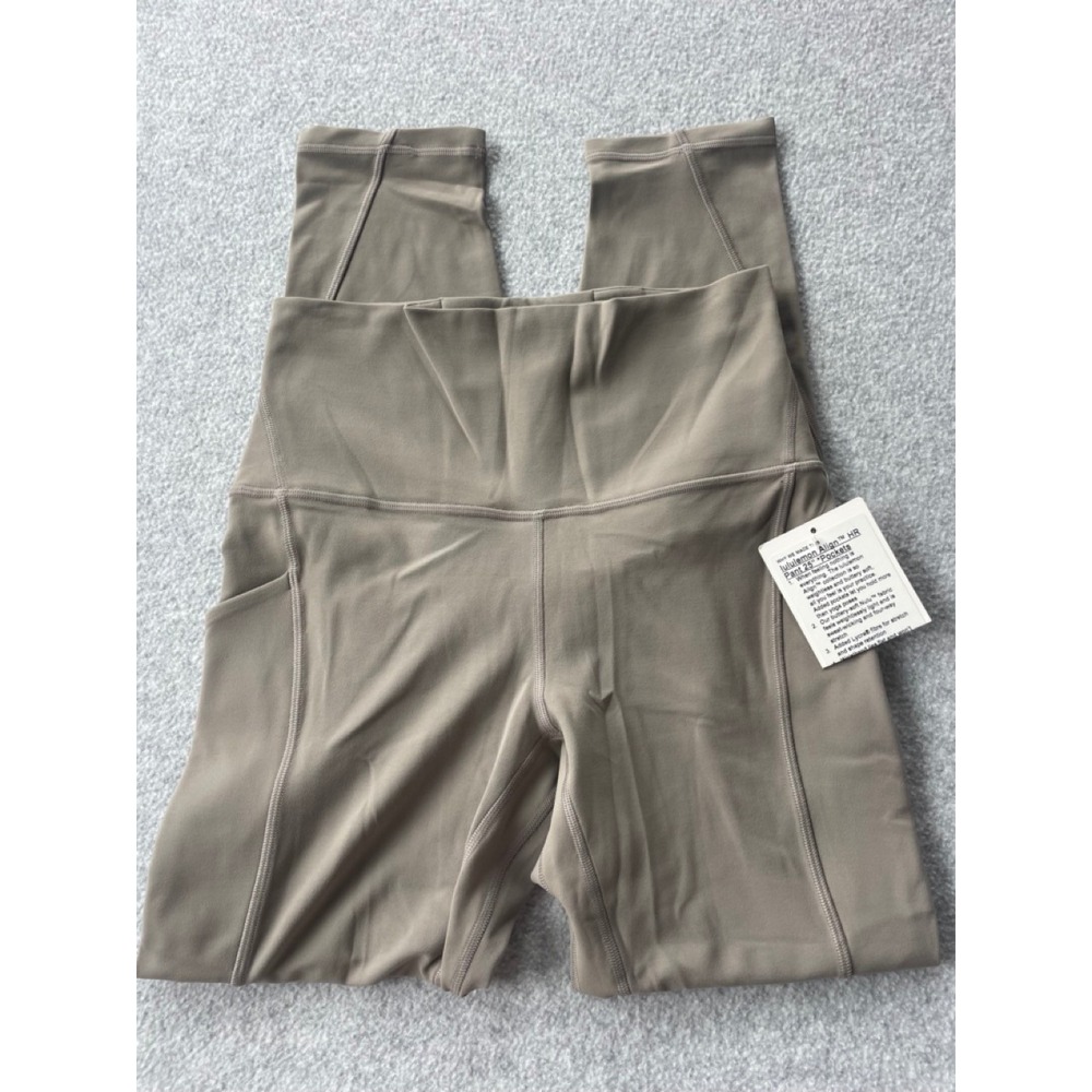 Lululemon Align High-Rise Pant 25" Pockets Nomad Leggings LW5GHFS Size 6